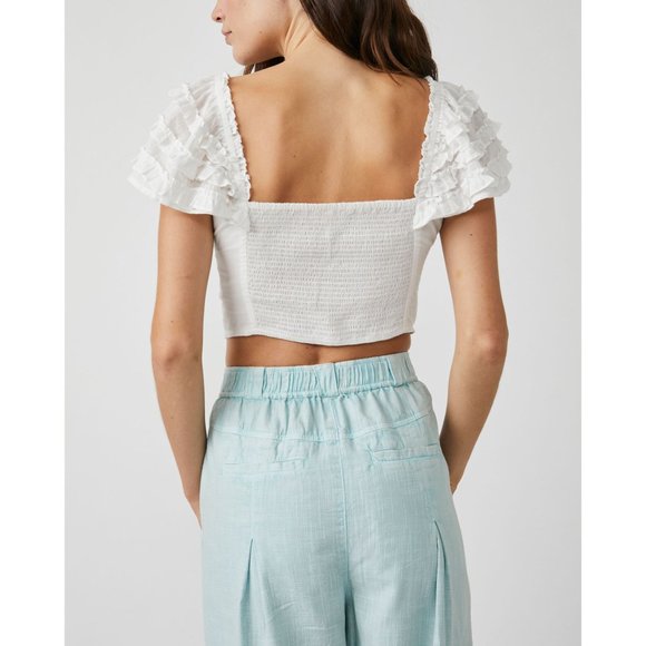 🎉LAST CHANCE🎉 FREE PEOPLE Thank You Very Sweetly / White - Picture 4 of 6